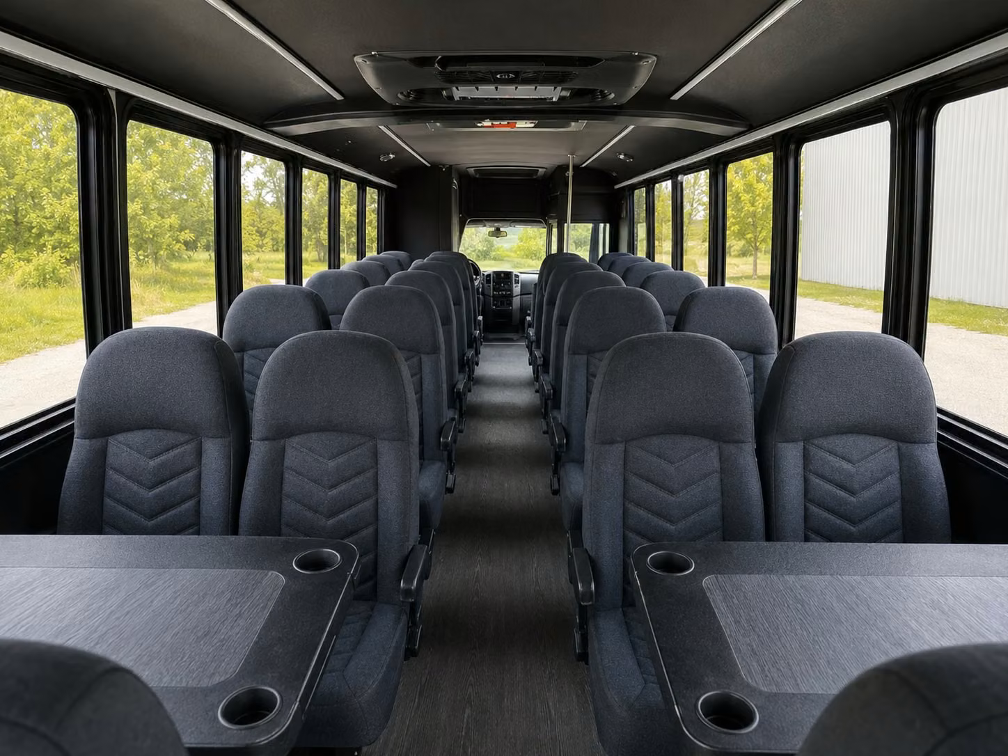15 passenger minibus inside