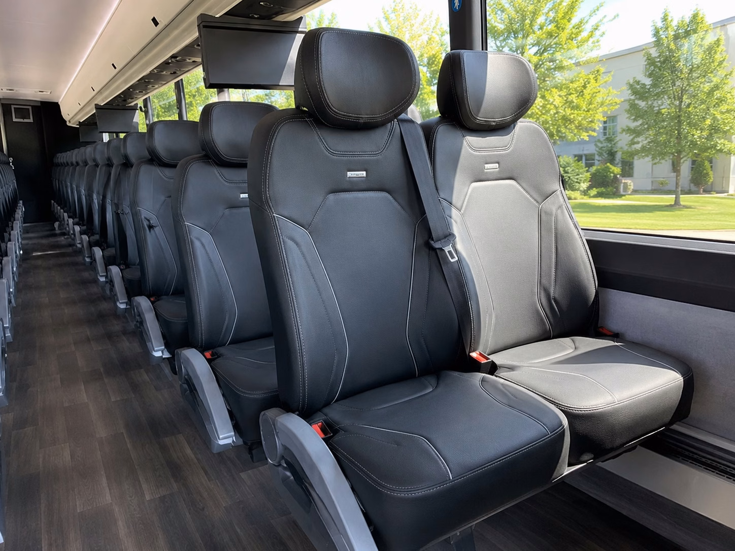 vista charter bus interior